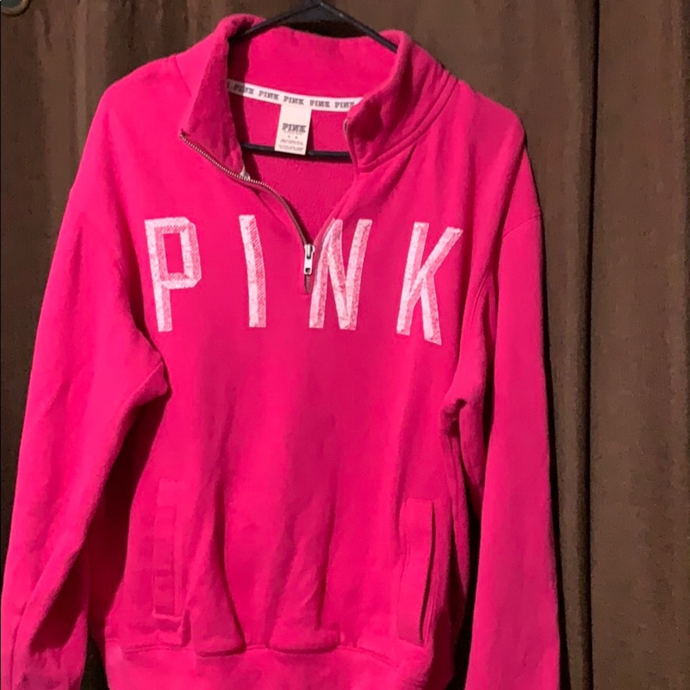 Half zip PINK sweatershirt